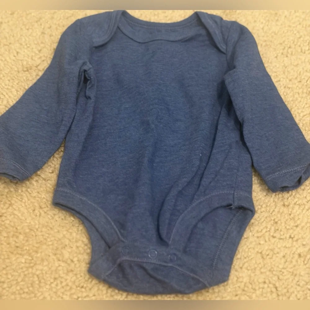 Old Navy Kids Long Sleeve Bodysuit Set - Blue and Red